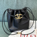 Valentino Vlogo Pouf Nappa Leather Pouch